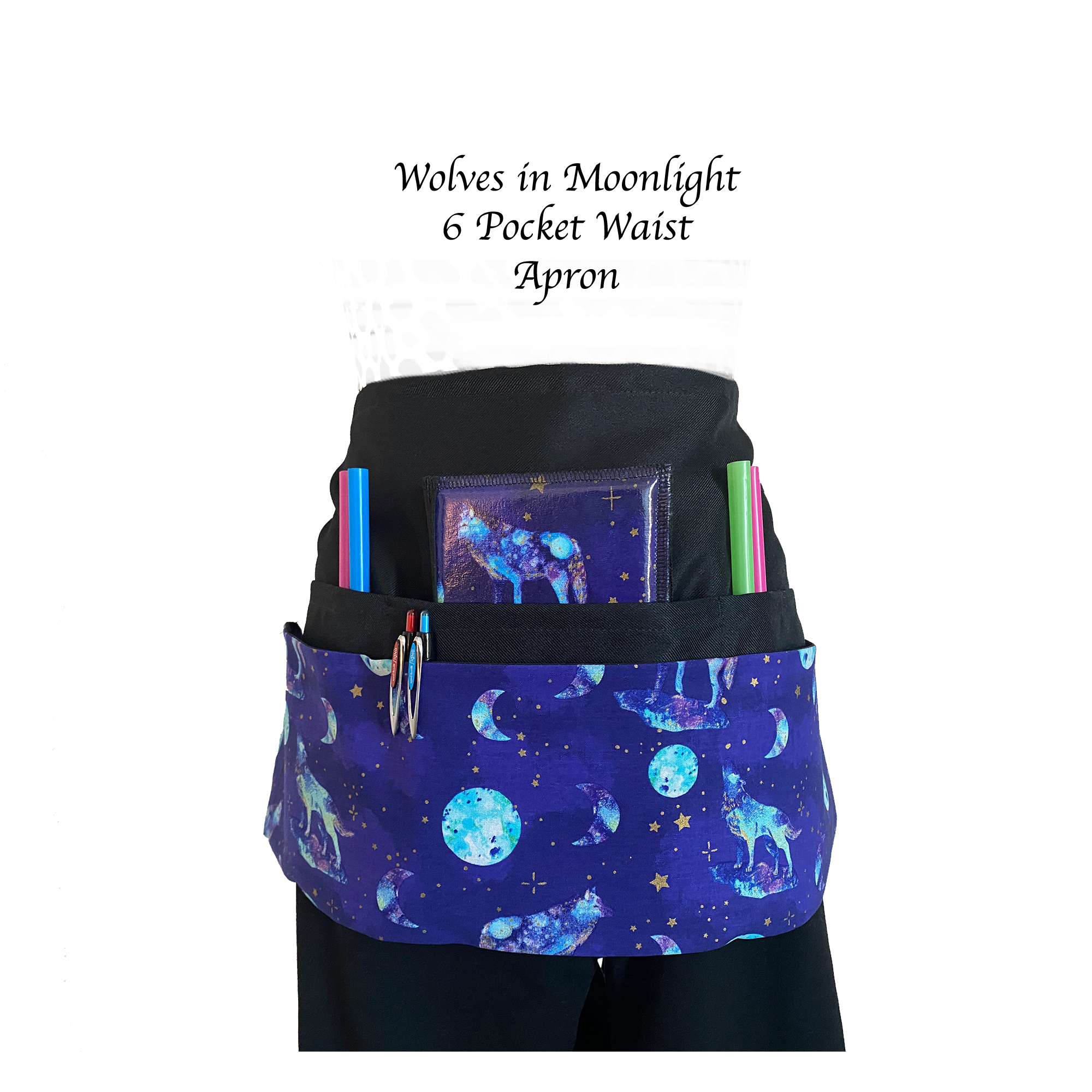 Wolves in Moonlight Apron