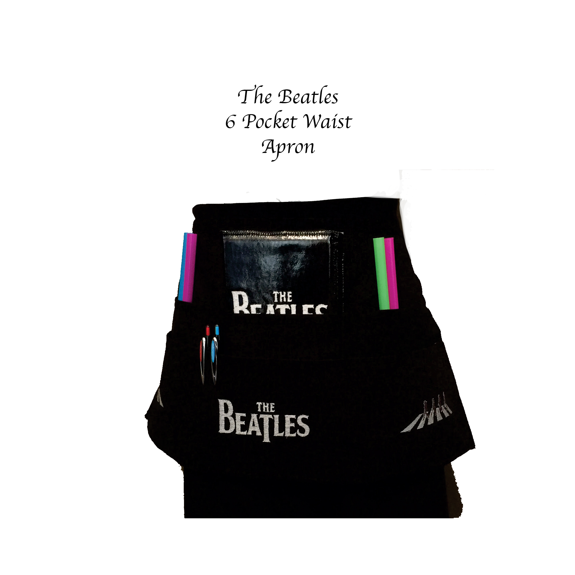 Beatles Embroidery Apron