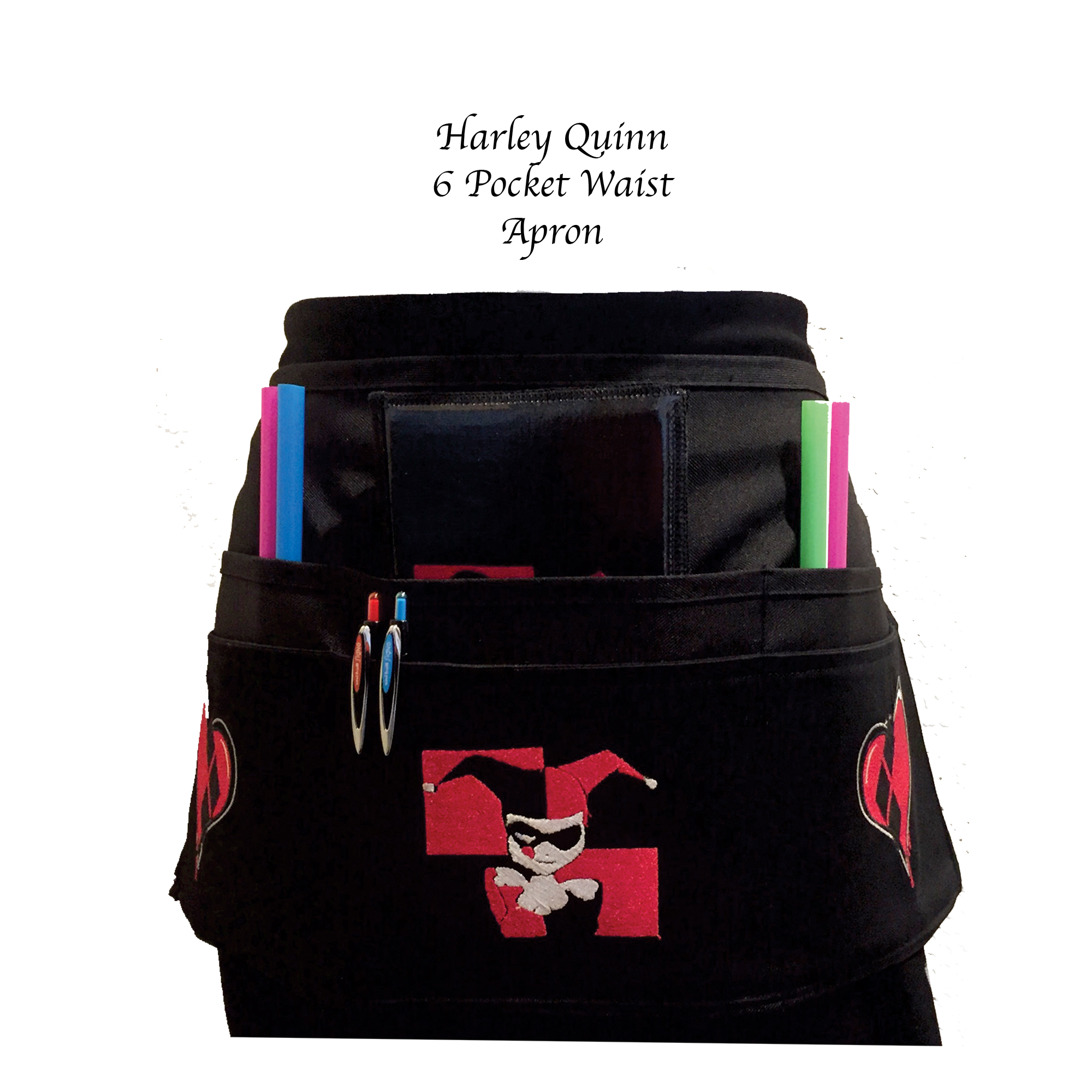 Harley Quinn Embroidery Apron