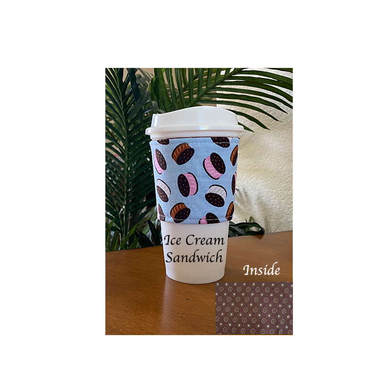 Ice Cream Sandwich Coffee Cozy