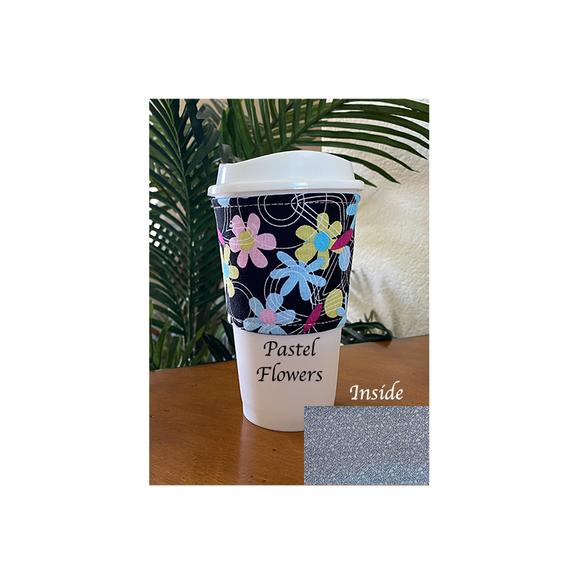 Pastel Flowers Coffee Cozy