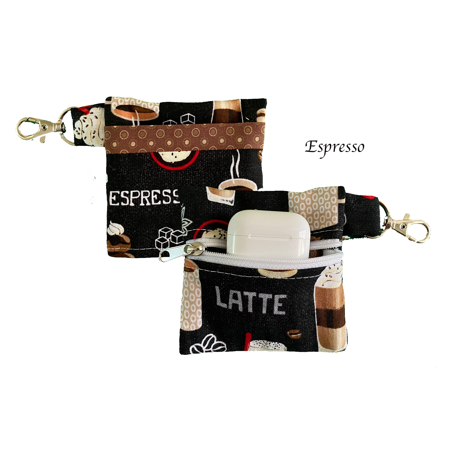 Espresso Keychain Pouch