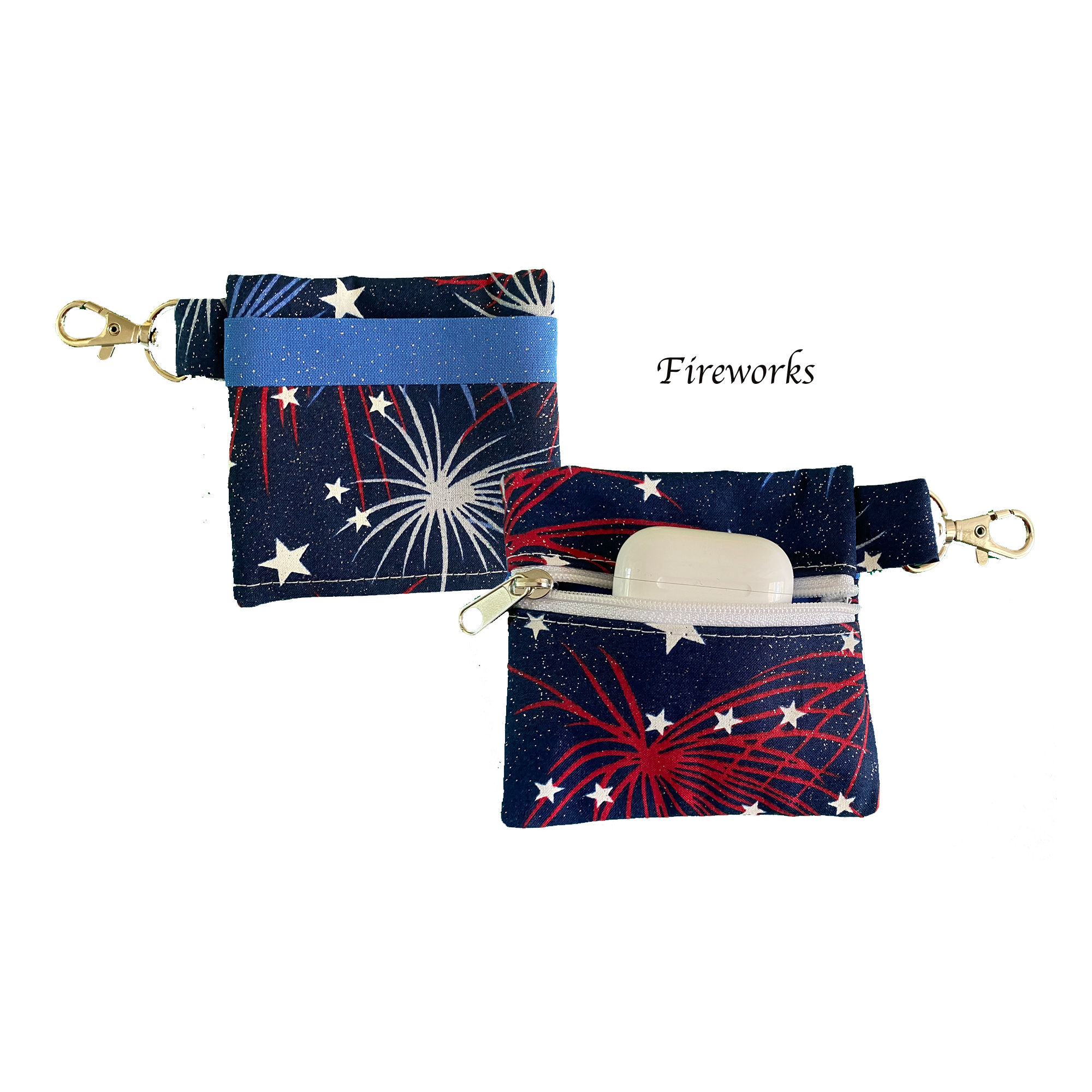 Fireworks Keychain Pouch