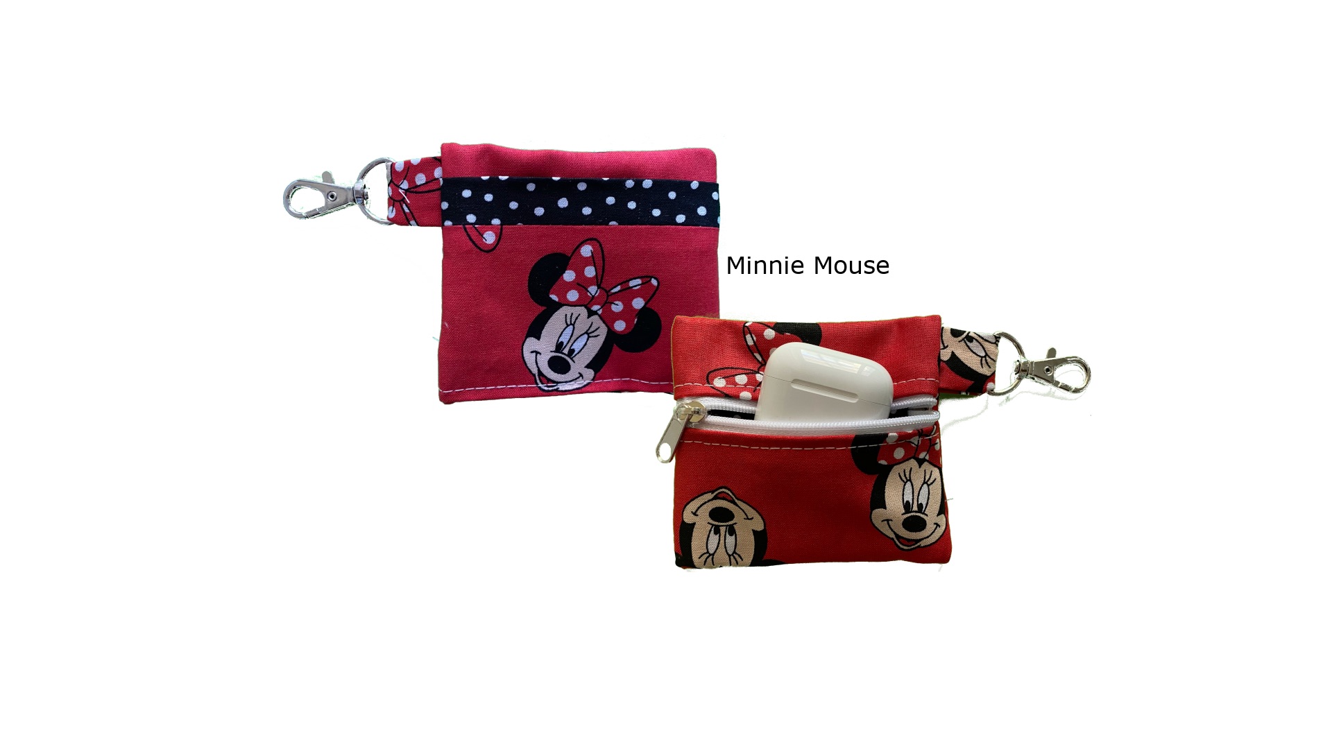 Minnie Mouse Keychain Pouch