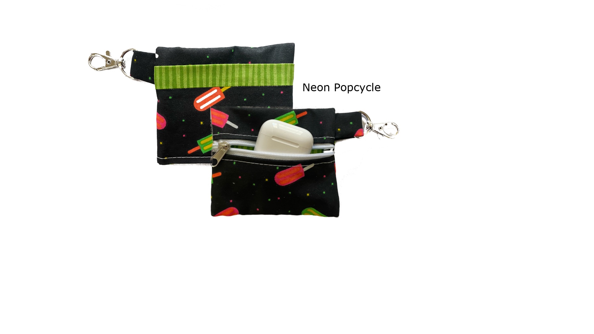 Neon Popsicle  Keychain Pouch