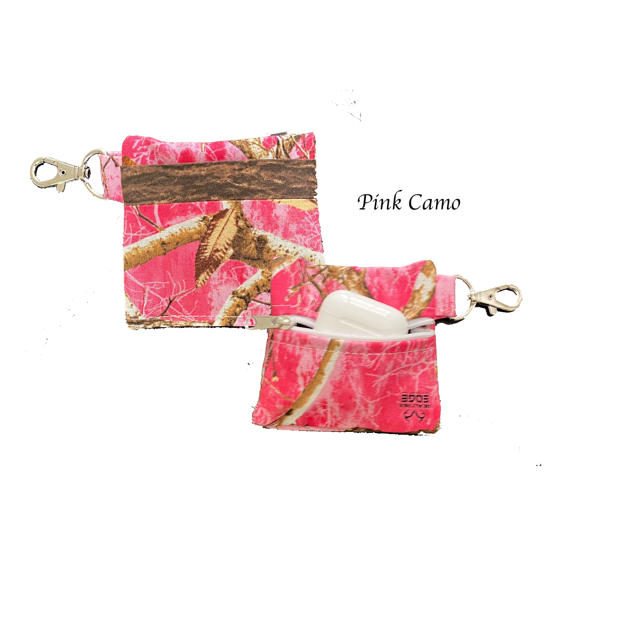 Pink Camo Keychain Pouch