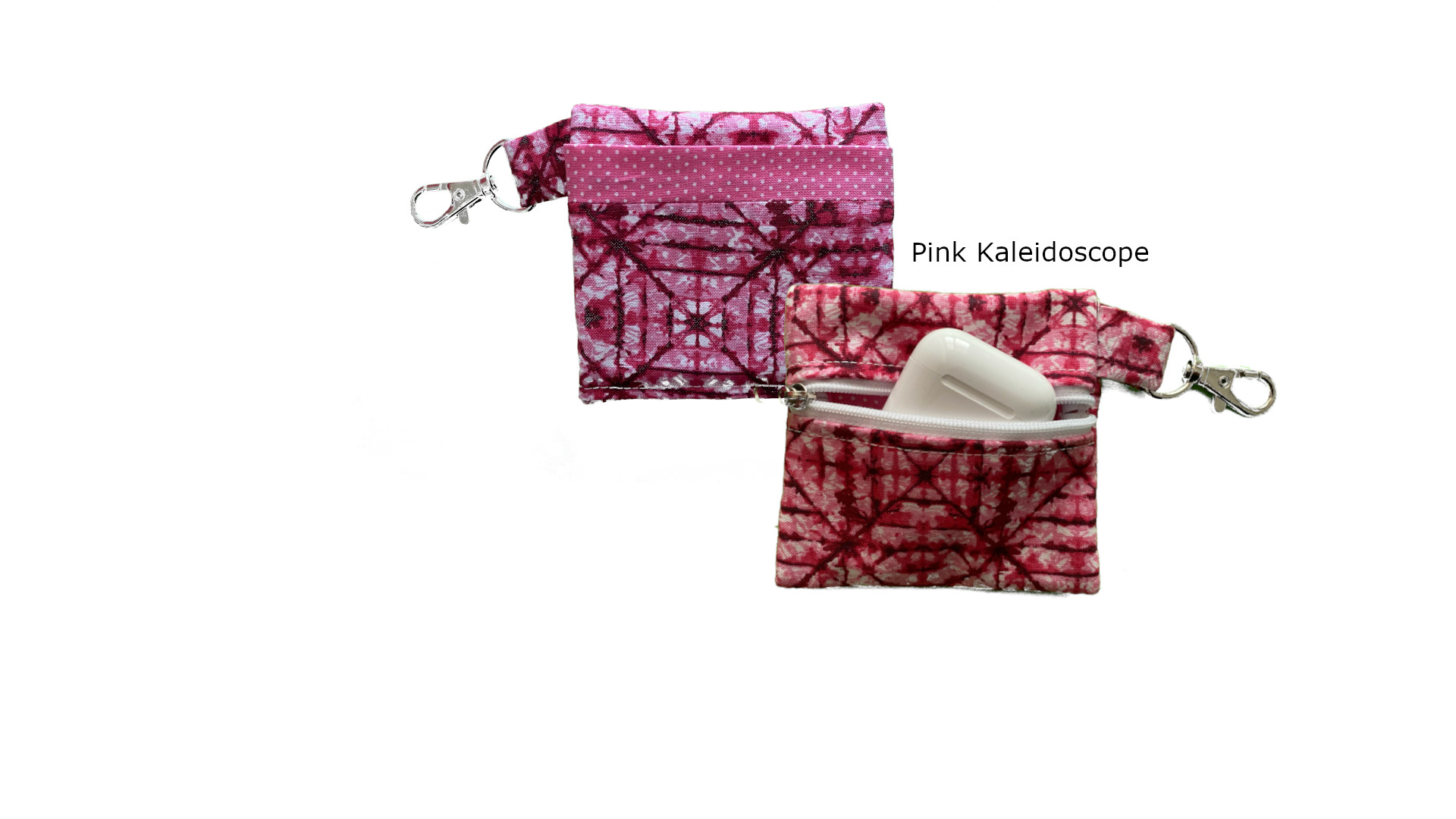 Pink Kaleidoscope Keychain Pouch