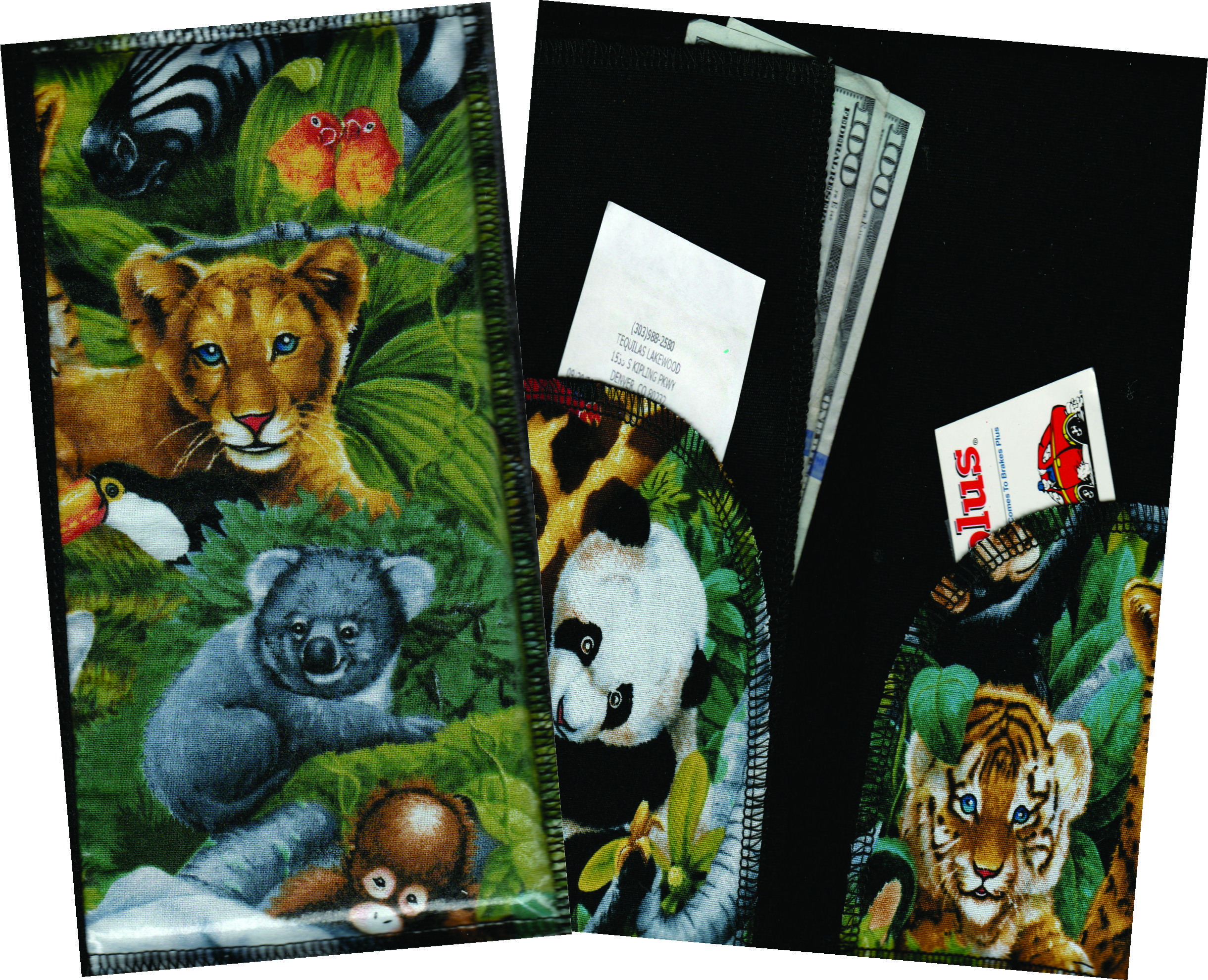 Server Wallet / Book  Jungle Lion