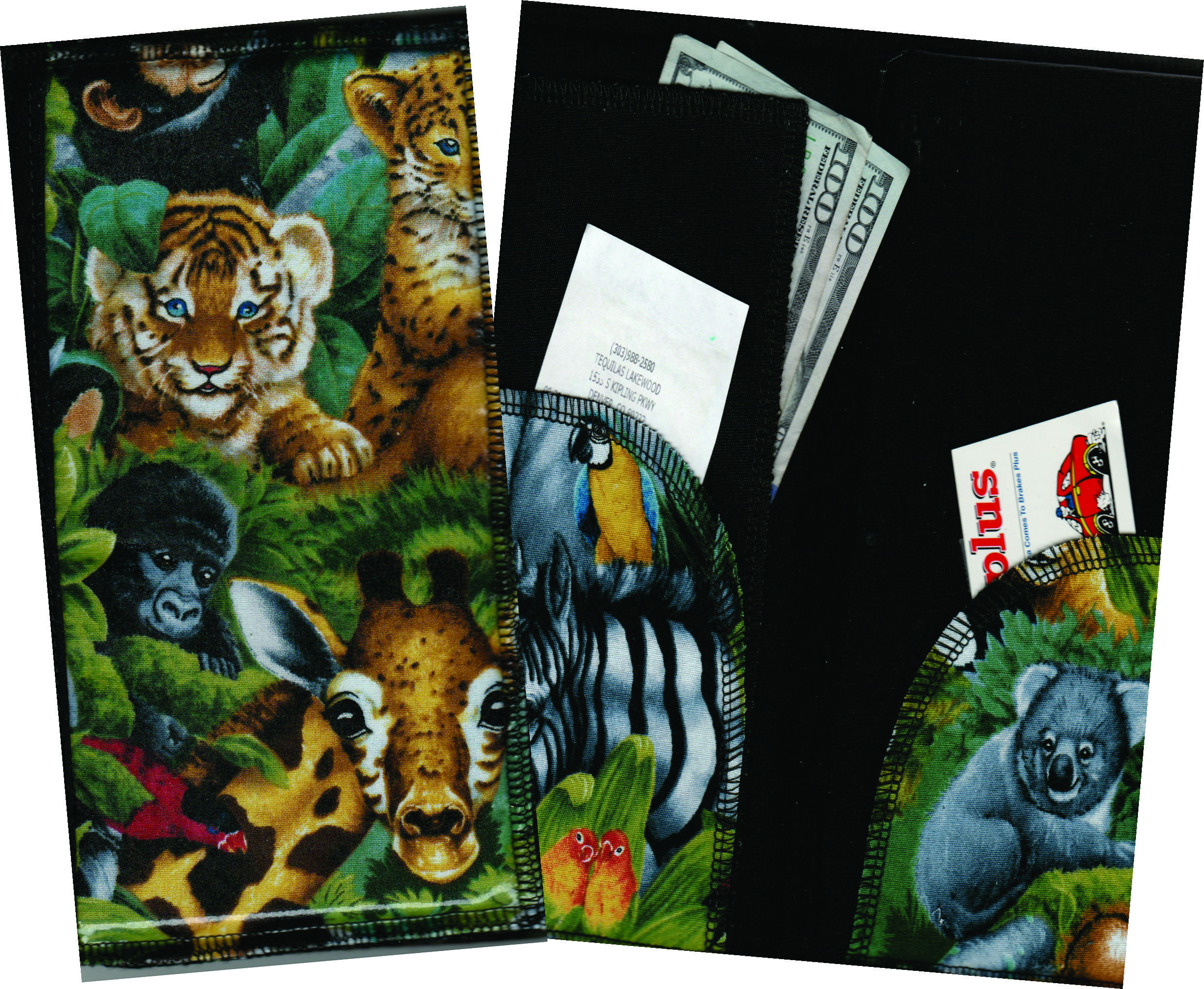 Server Wallet / Book  Jungle Tiger