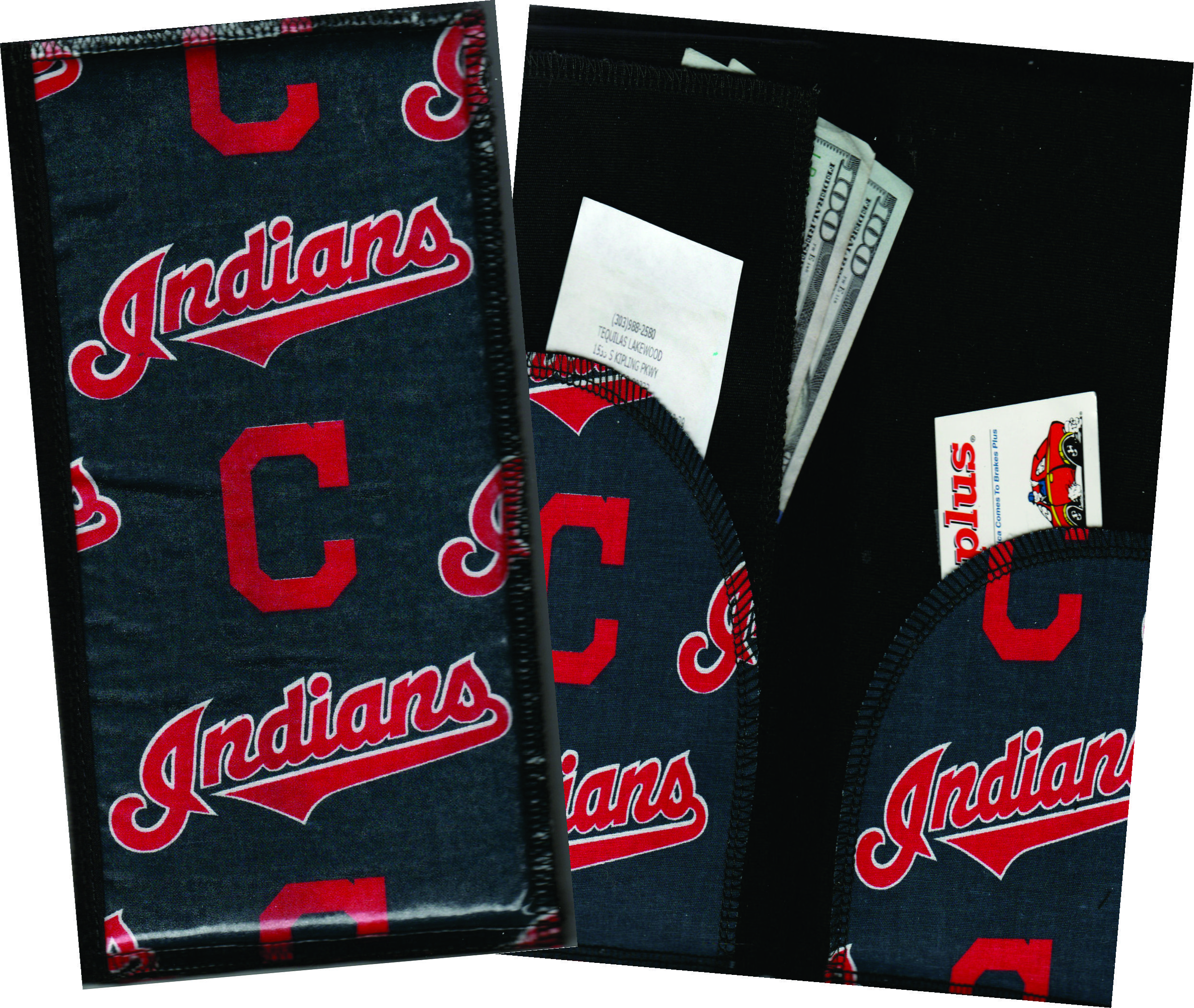 Server Wallet / Book  MLB Cleveland Indians