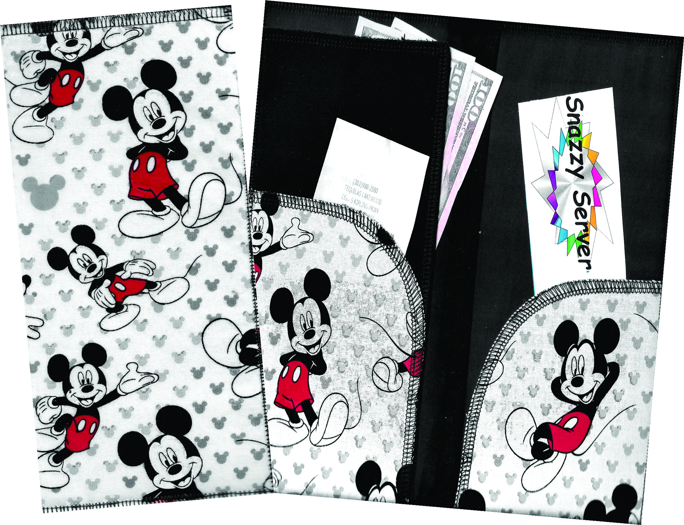 Server Wallet / Book  Disney Mickey Mouse Red