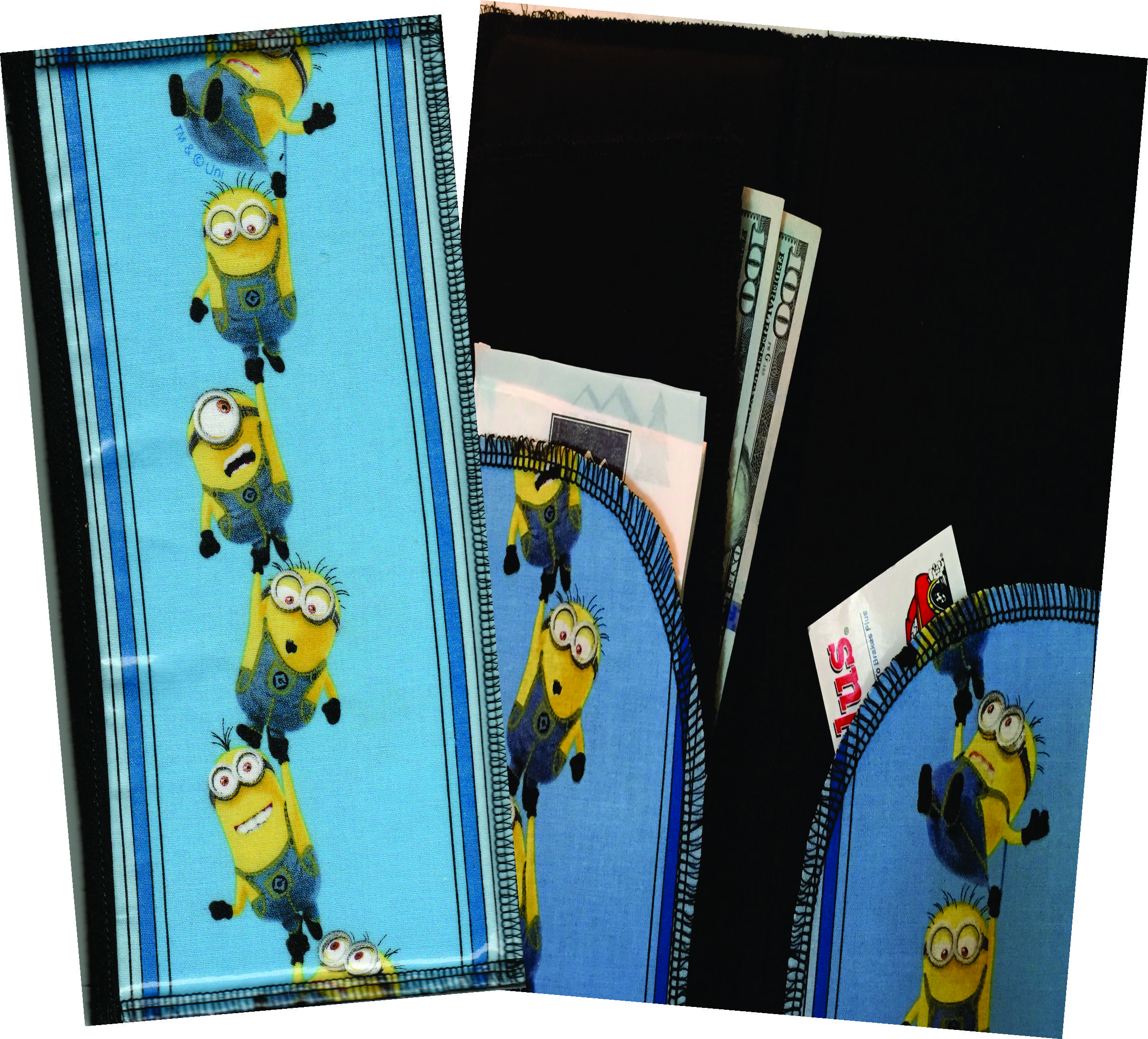 Server Wallet / Book  Disney  Minion Blue