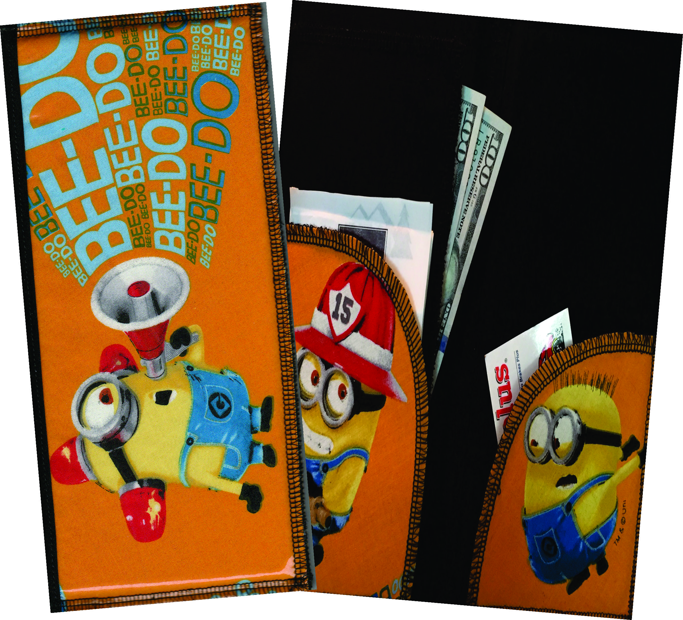 Server Wallet / Book  Disney  Minion Orange