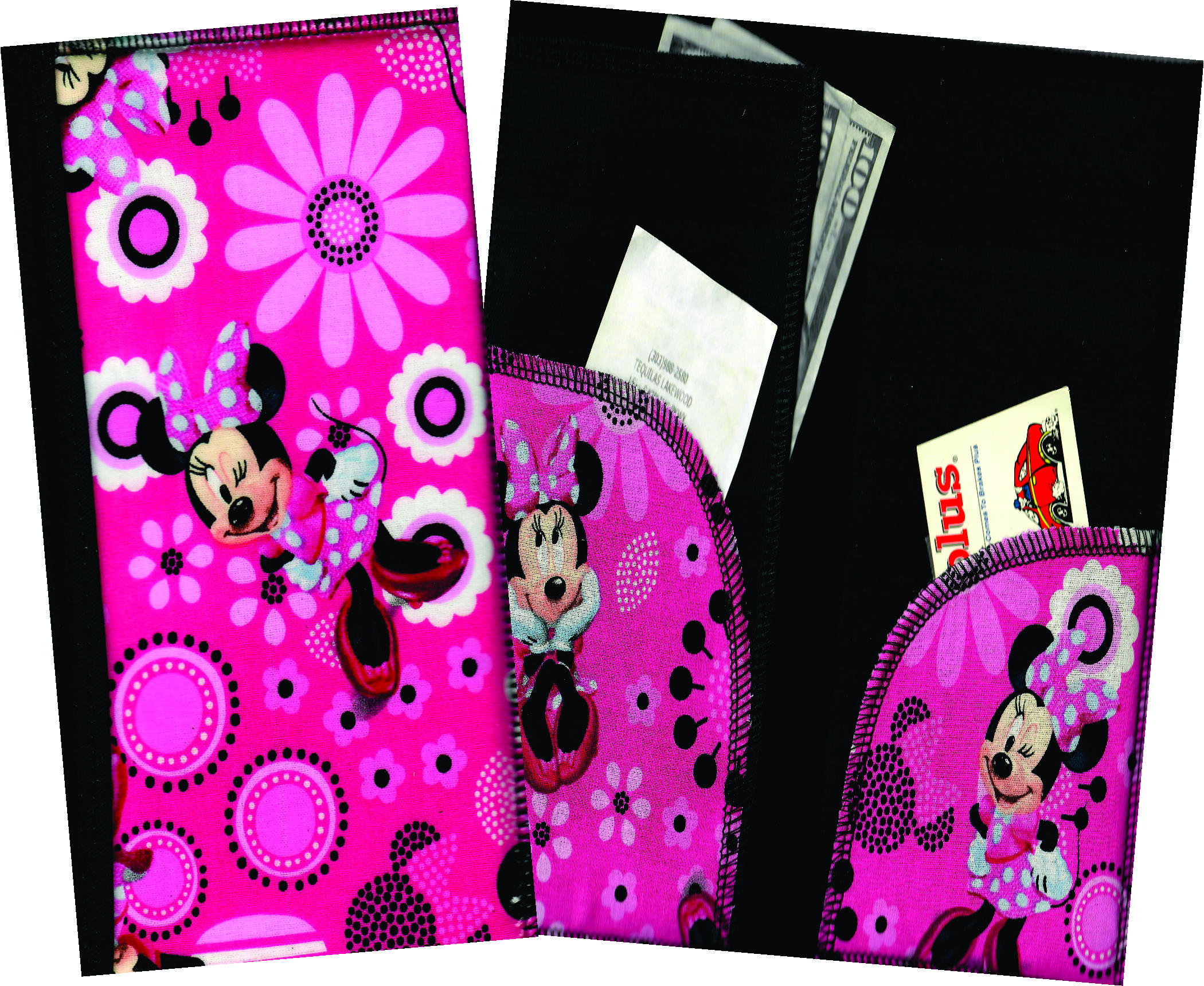 Server Wallet / Book  Disney  Minnie Mouse Pink