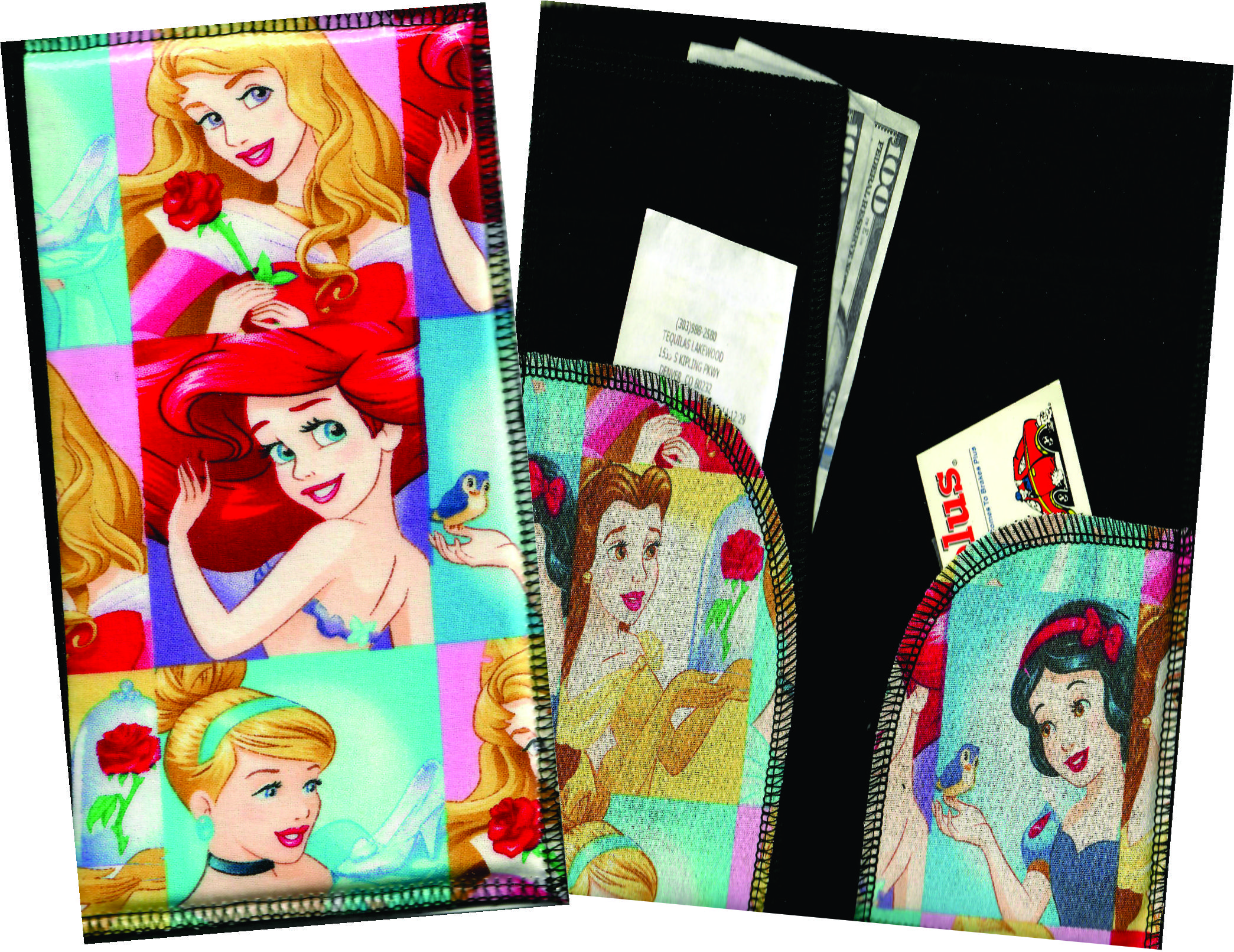 Server Wallet / Book  Disney  Princesses Square