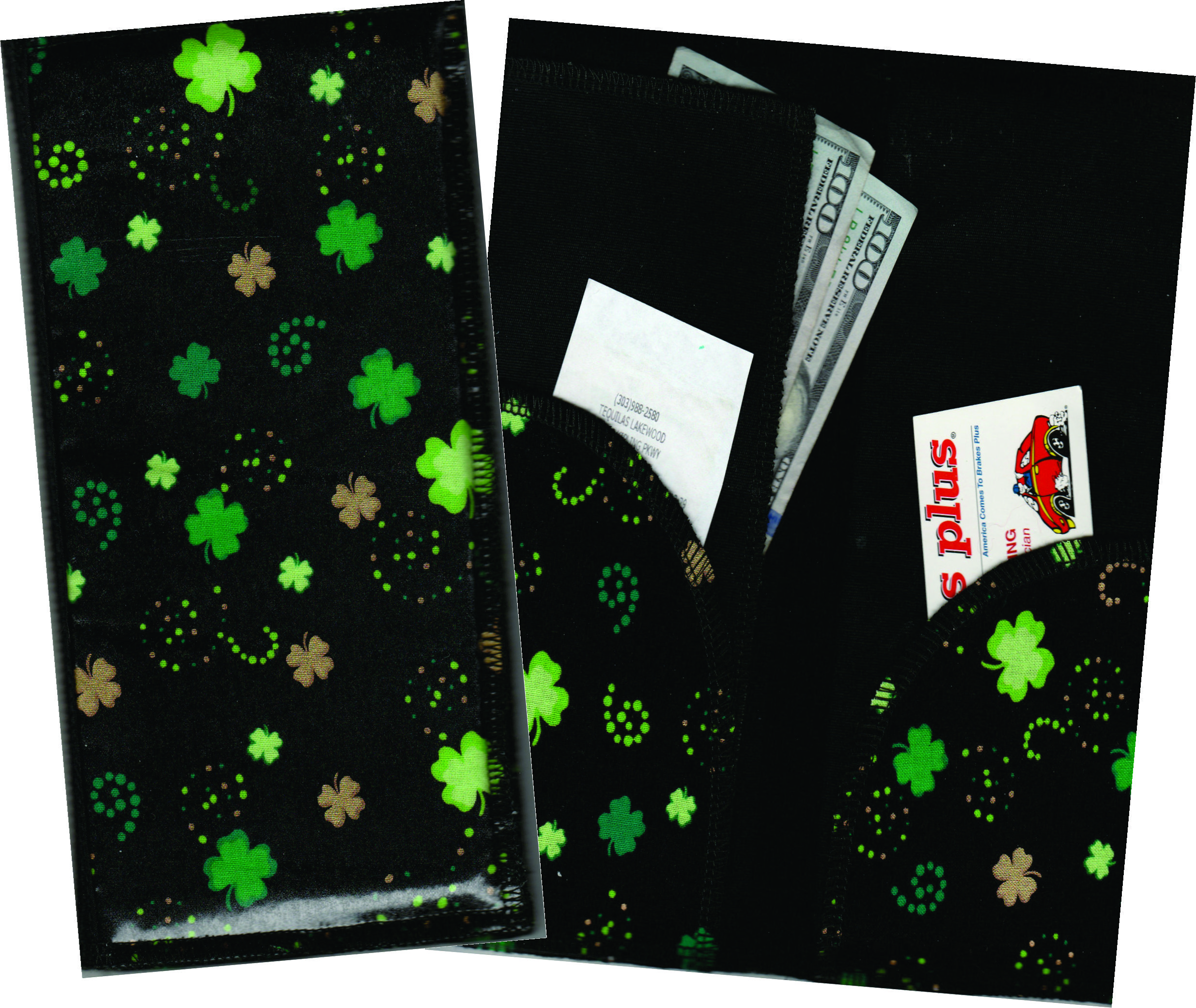 Server Wallet / Book  Shamrock Black