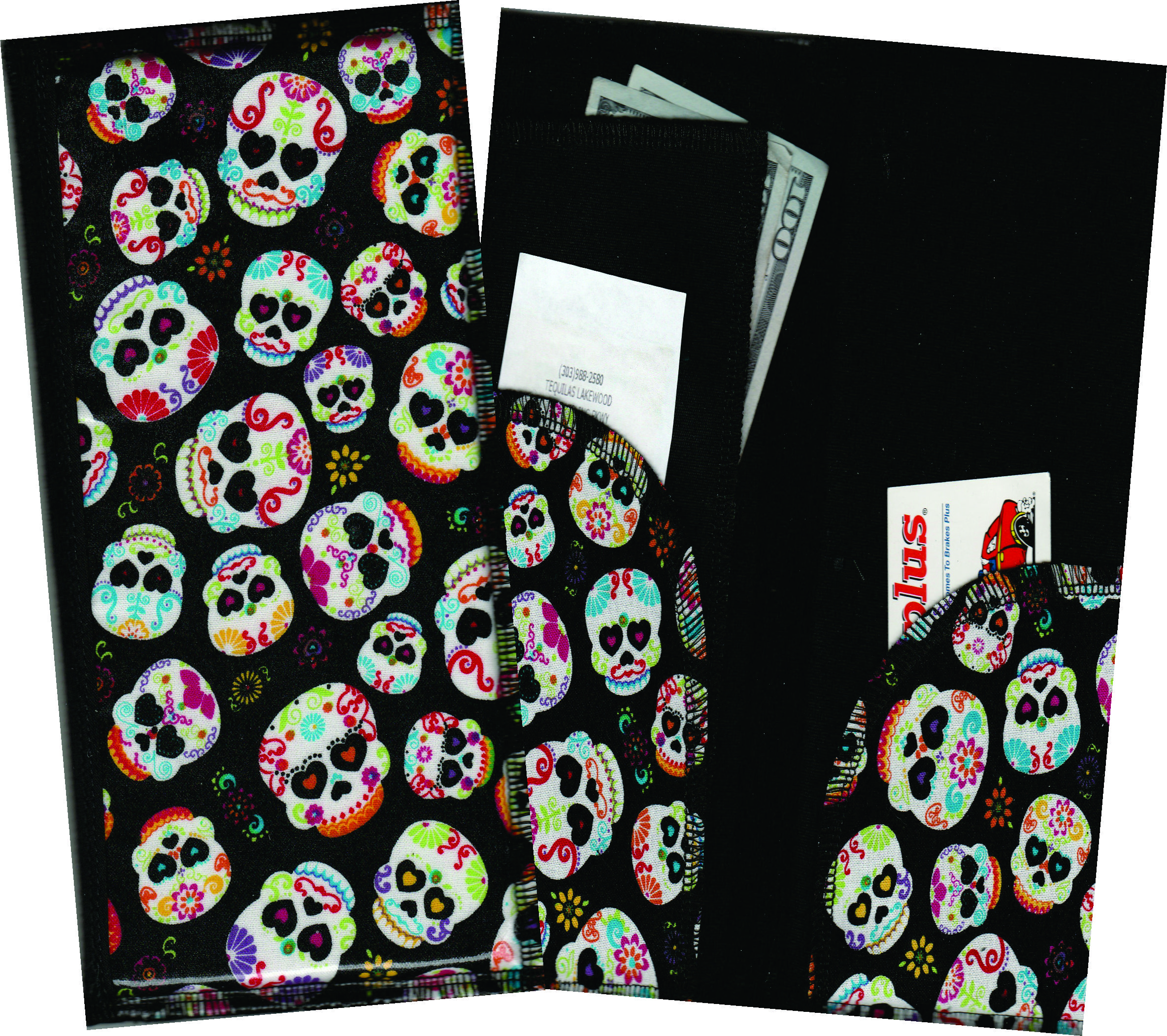 Server Wallet / Book  Sugar Skulls