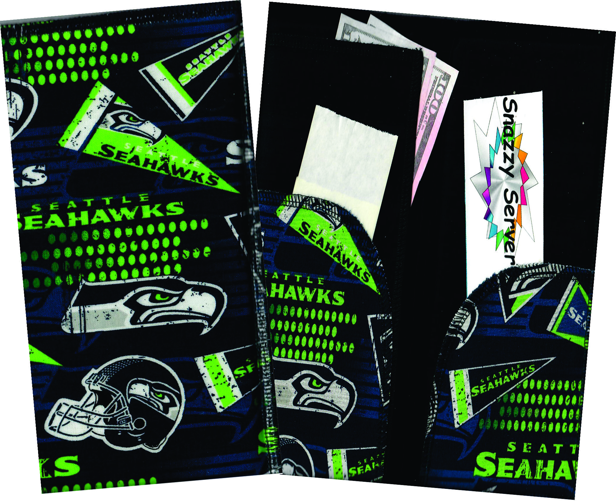 Server Wallet / Book  NFL Seattle Seahawks Pennants