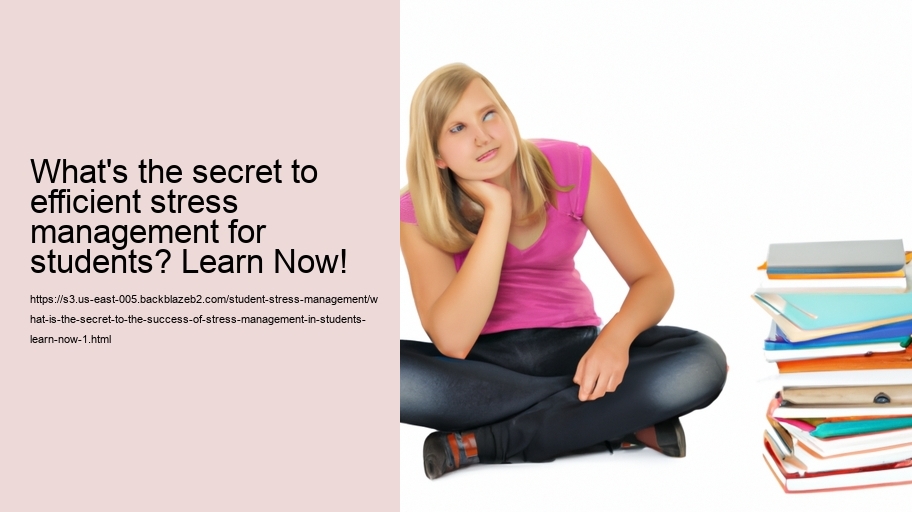 What is the secret to the success of stress management in students? Learn Now!