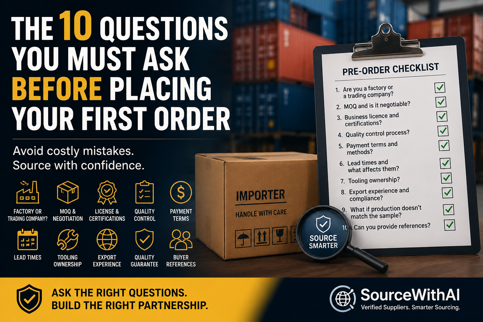 The 10 Questions You Must Ask Before Placing Your First Order