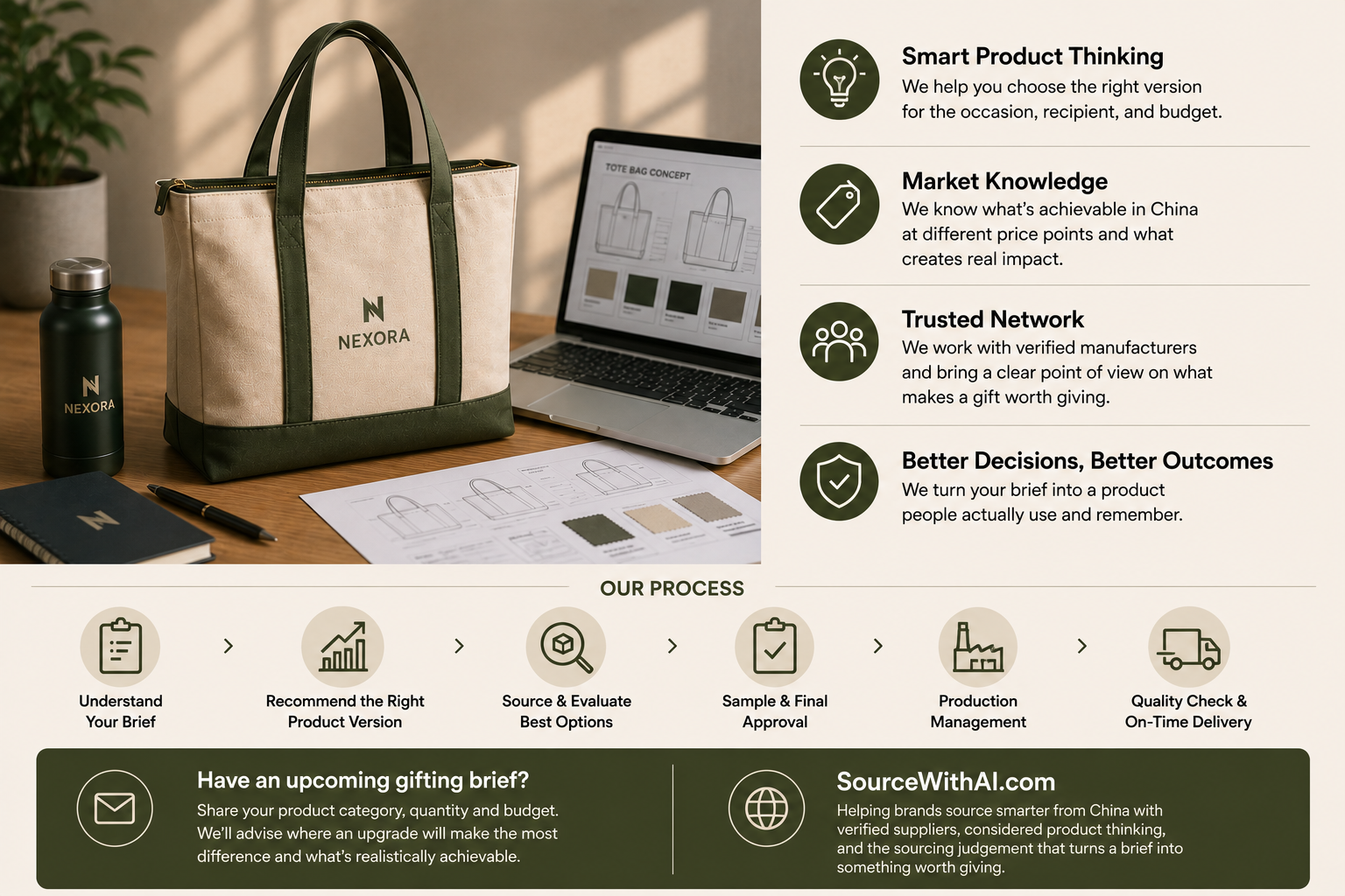 Premium corporate gift set ready for presentation
