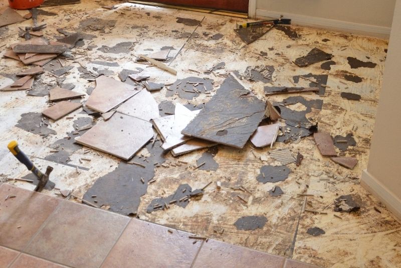 all stripped tile removal
