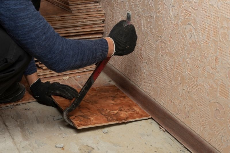 dust free tile removal
