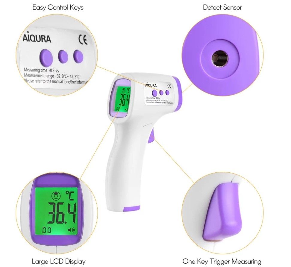 Import Factory Produce Digital Infrared Thermometer Temperature Sensor