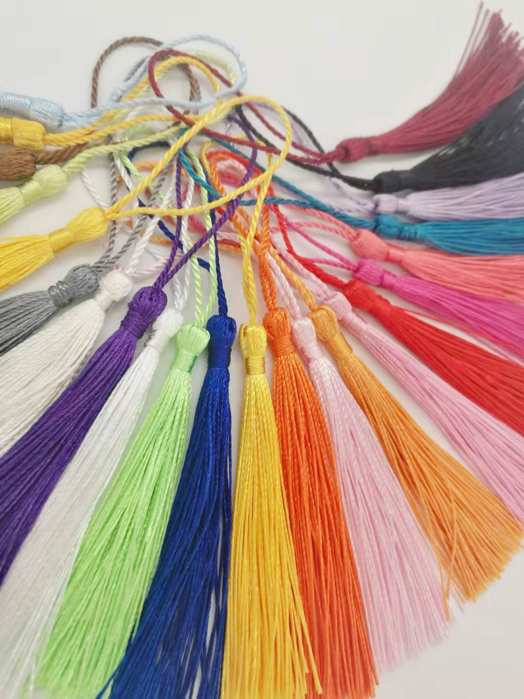 Import 120pcs Colorful Fringe Tassel Decor Hanging Craft Diy Trim ...