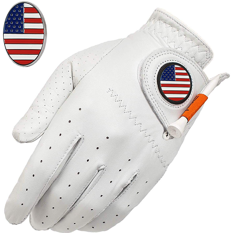 Hot Sales Amazon High Quality Soft Cabretta Leather Golf Glove With