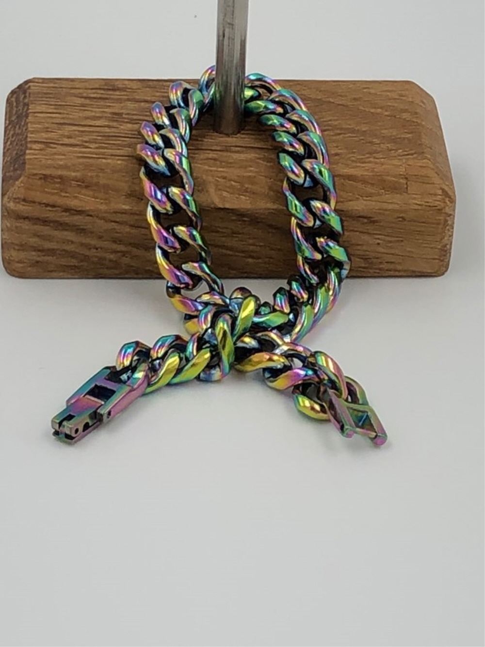 Permanent Multi Colored Bracelet Stainless Steel Real Hip Hop Fashion