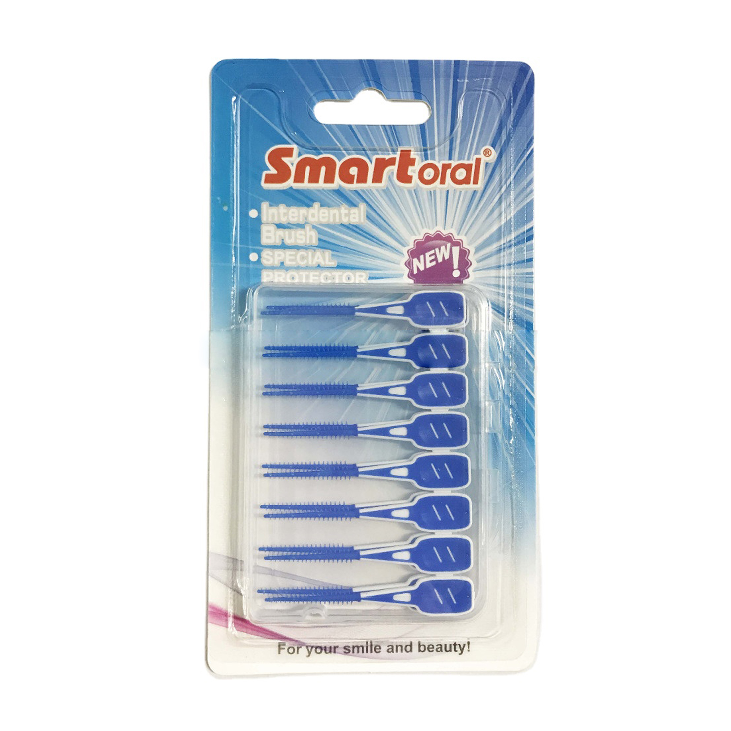 Import Professional Rubber Bristle Interdental Brush Rubber Handle