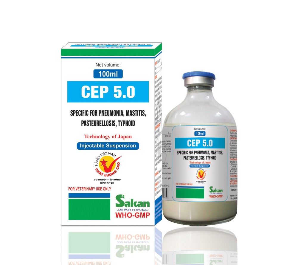 Veterinary Medicine For Poultry Cattle Treatment Of Pneumonia Mastitis Metritis Cep 5 0 100ml Ceftiofur 5 Antibiotics Injection From Vietnam Tradewheel Com