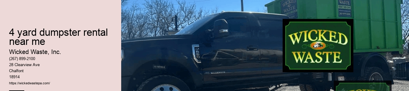 4 yard dumpster rental near me