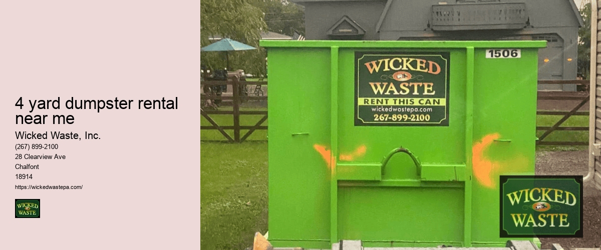 dumpster rentals by Wicked Waste, Chalfont