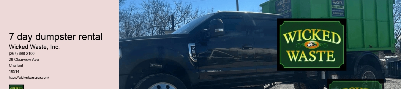 7 day dumpster rental