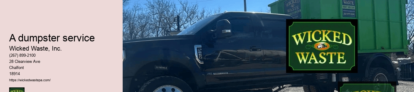 a dumpster service