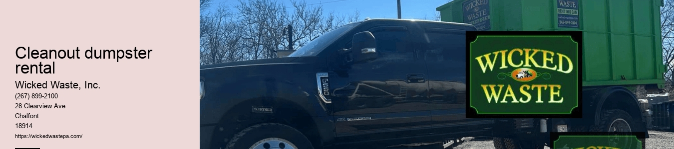 cleanout dumpster rental