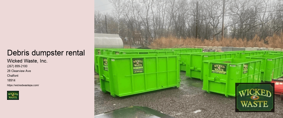 dumpster rentals Wicked Waste, Inc.