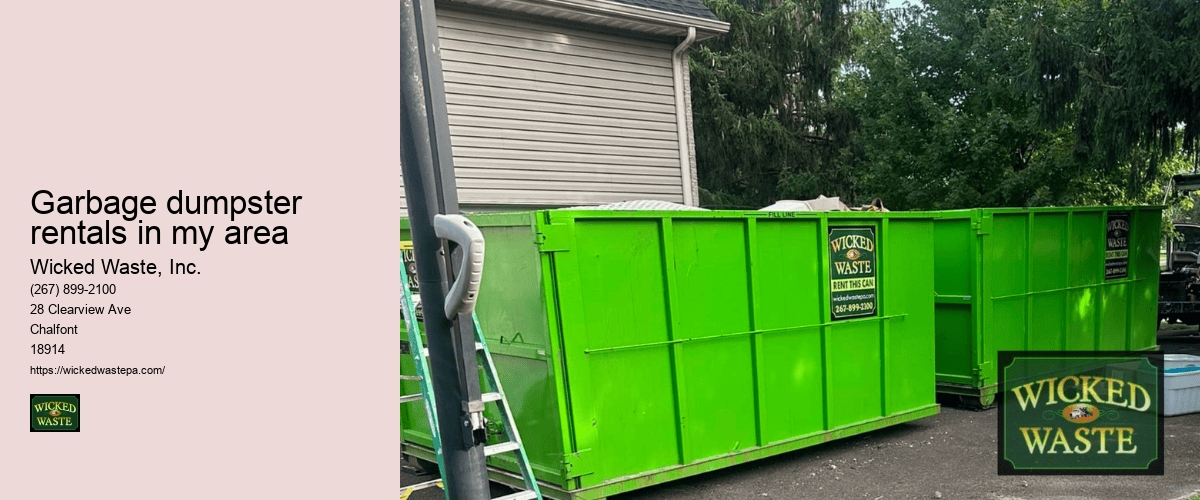 dumpster rental for yard waste