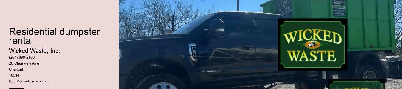 residential dumpster rental