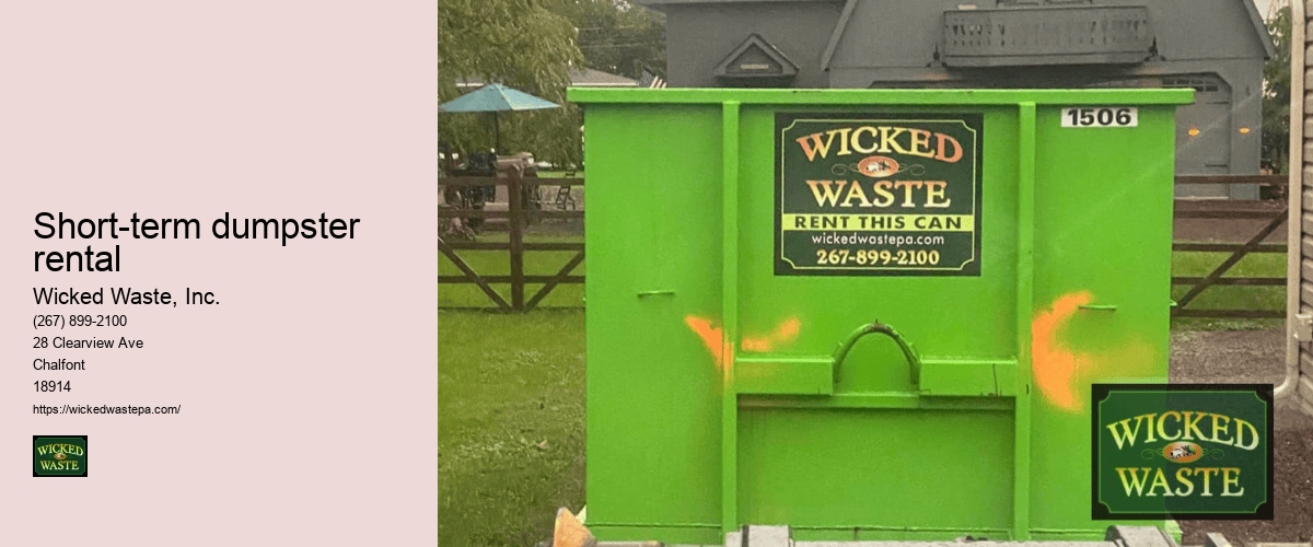 rubbish dumpster rental