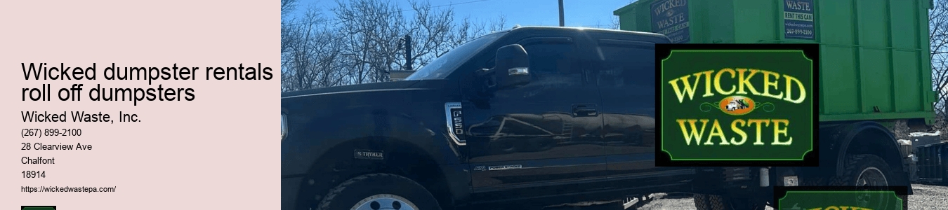 Wicked dumpster rentals roll off dumpsters